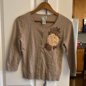 Anthropologie Tabitha Embellished Cardigan